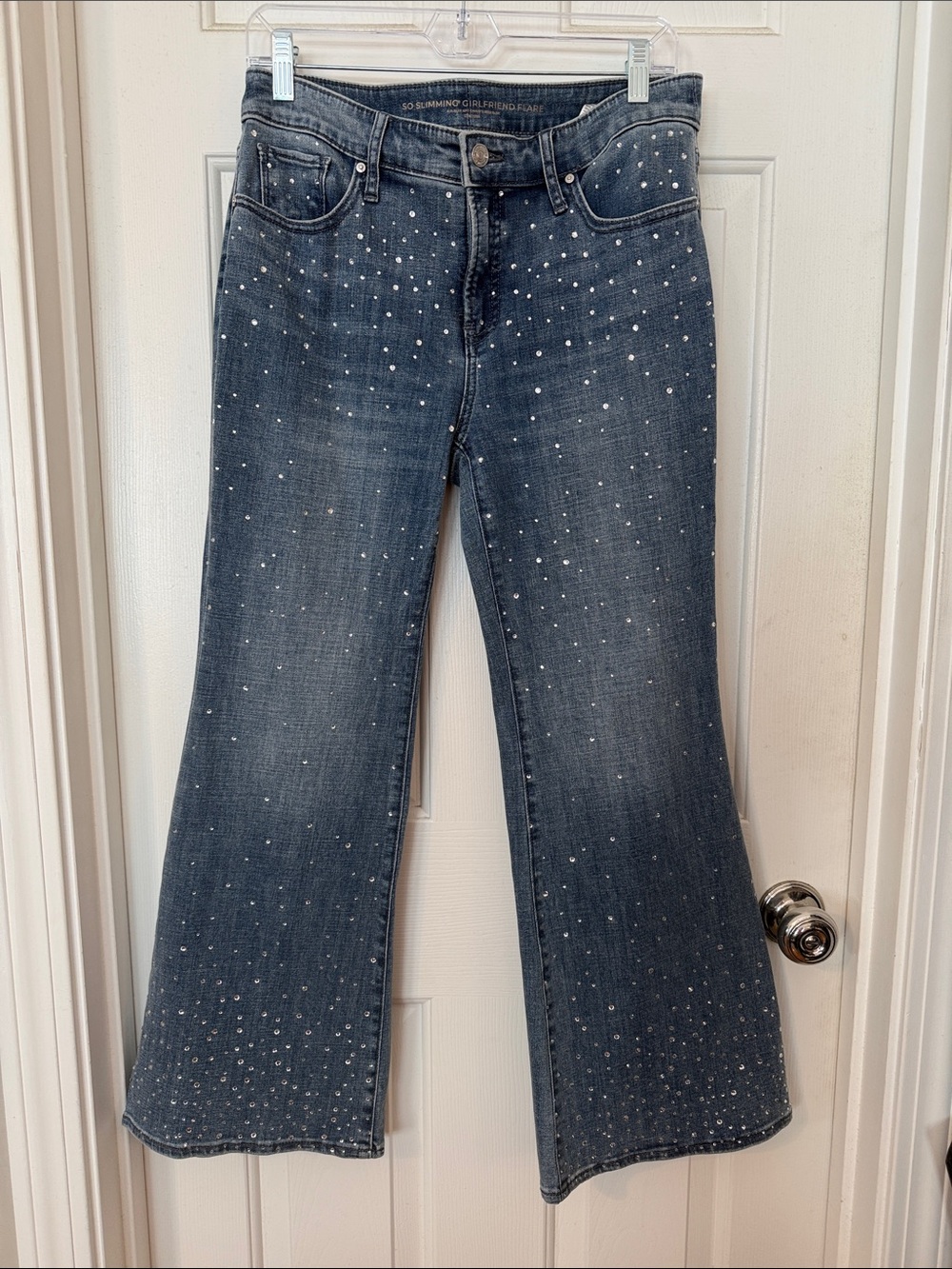 Chico's Jeans with Scattered Silver Studs - Flare